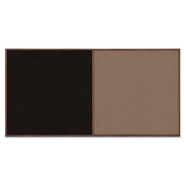 Enclosed Corkboard, 1 Door, 72"x48", 4" Fra